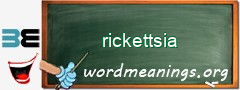 WordMeaning blackboard for rickettsia